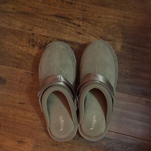 Koolaburra Olive Slip-On Shoes with Metallic Accent